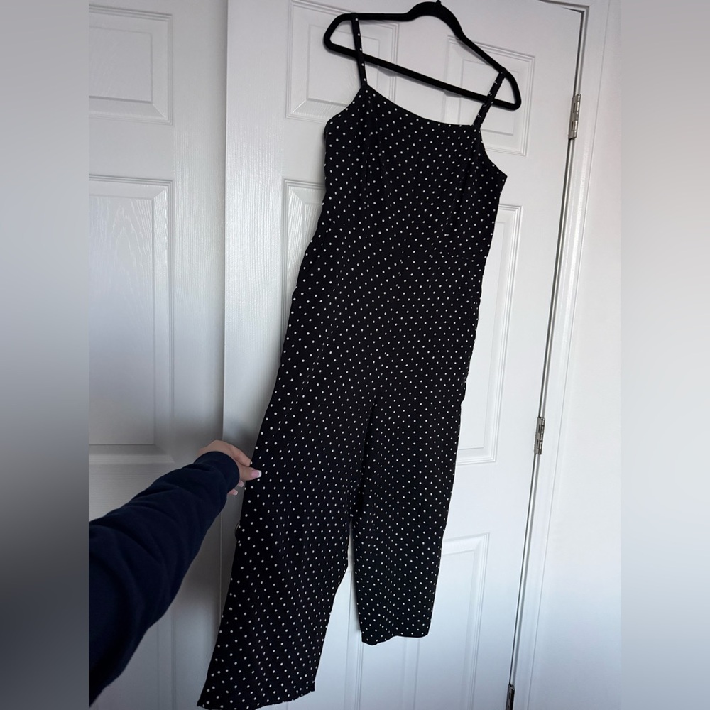 OLD NAVY POLKA DOT CROPPED JUMPSUIT